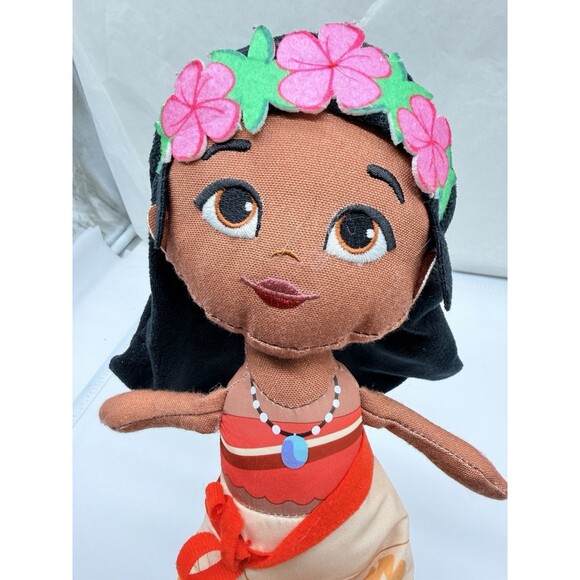 Disney Princess Moana Plush 12" Just Play Canvas Fabric Ragdoll Embroidered Face - Picture 8 of 11